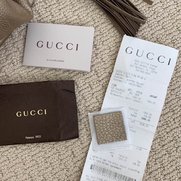 Gucci Bronze Metallic Leather Tote - Picture 12 of 16